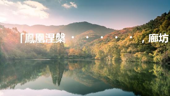 「鳳凰涅槃，廊坊河道清淤再嘯新生」